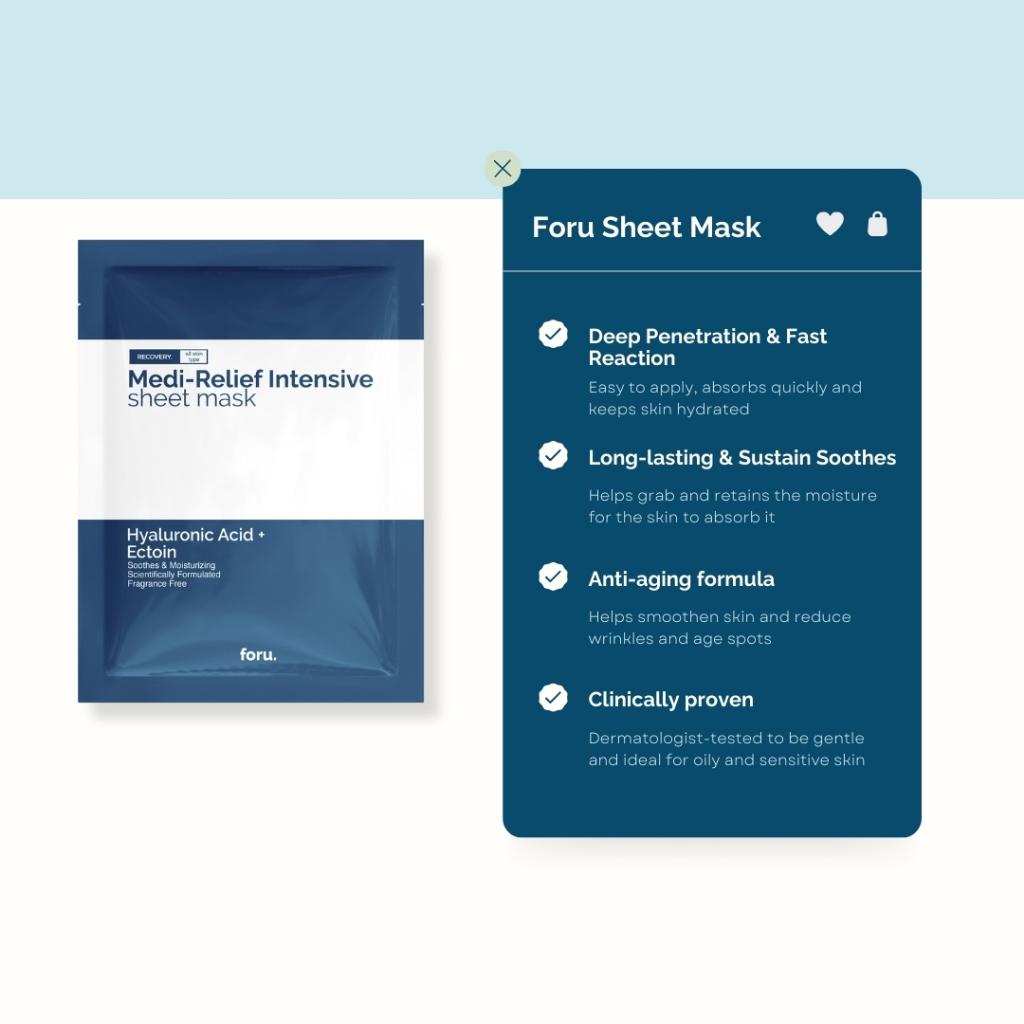 foru. Medi-Relief Intensive Face Sheet Mask